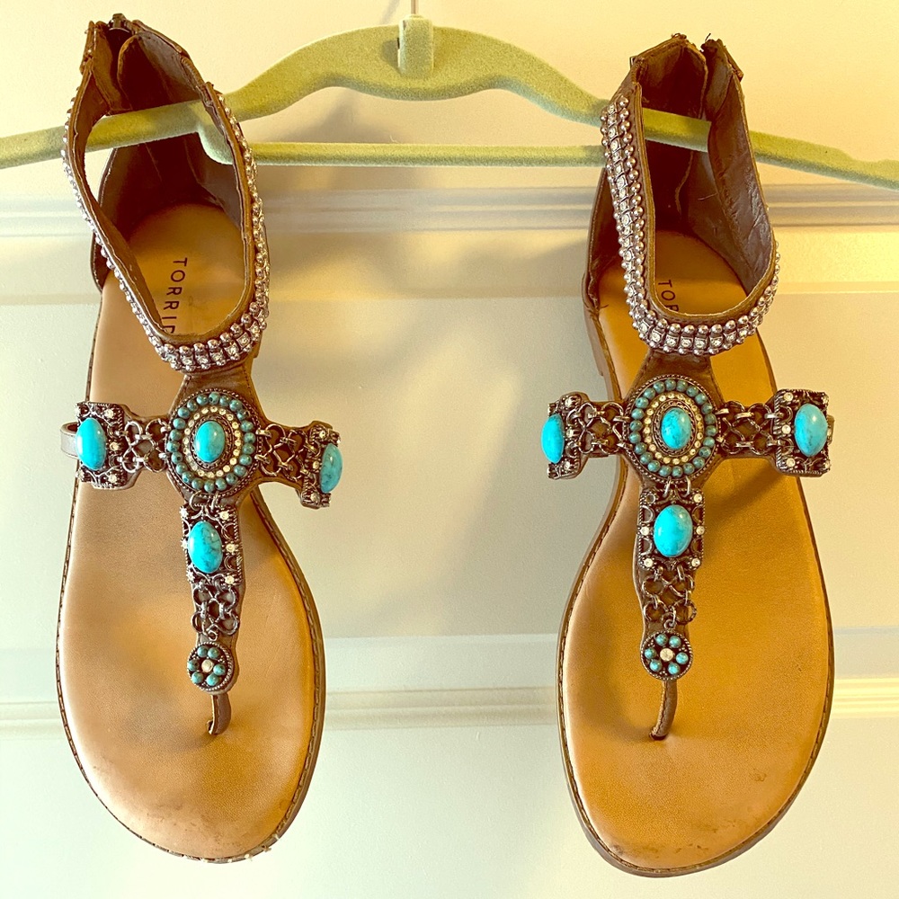 Torrid Women’s Jeweled Sandals Thong Style